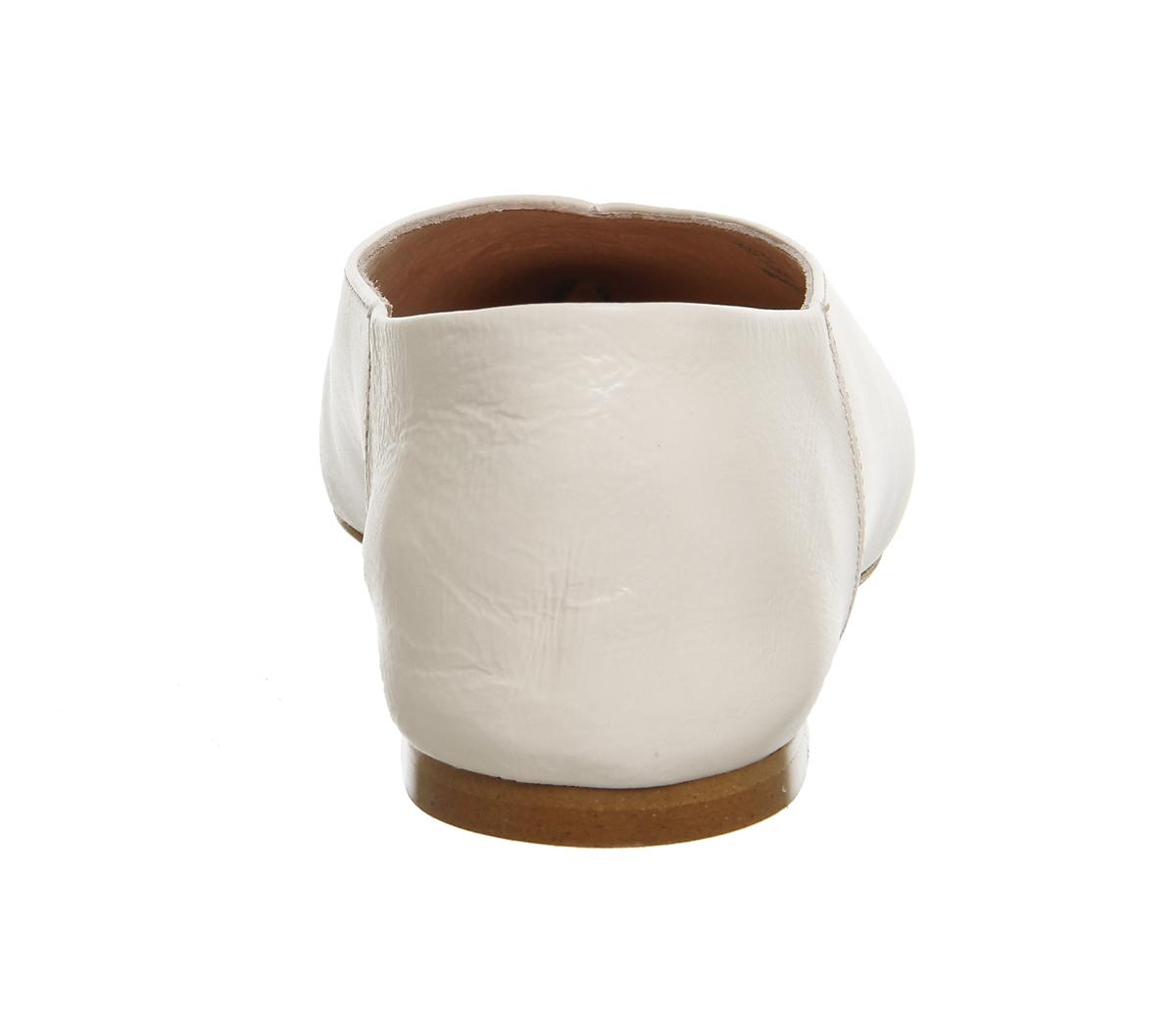OFFICEPapaya Pointed FlatsOff White Leather