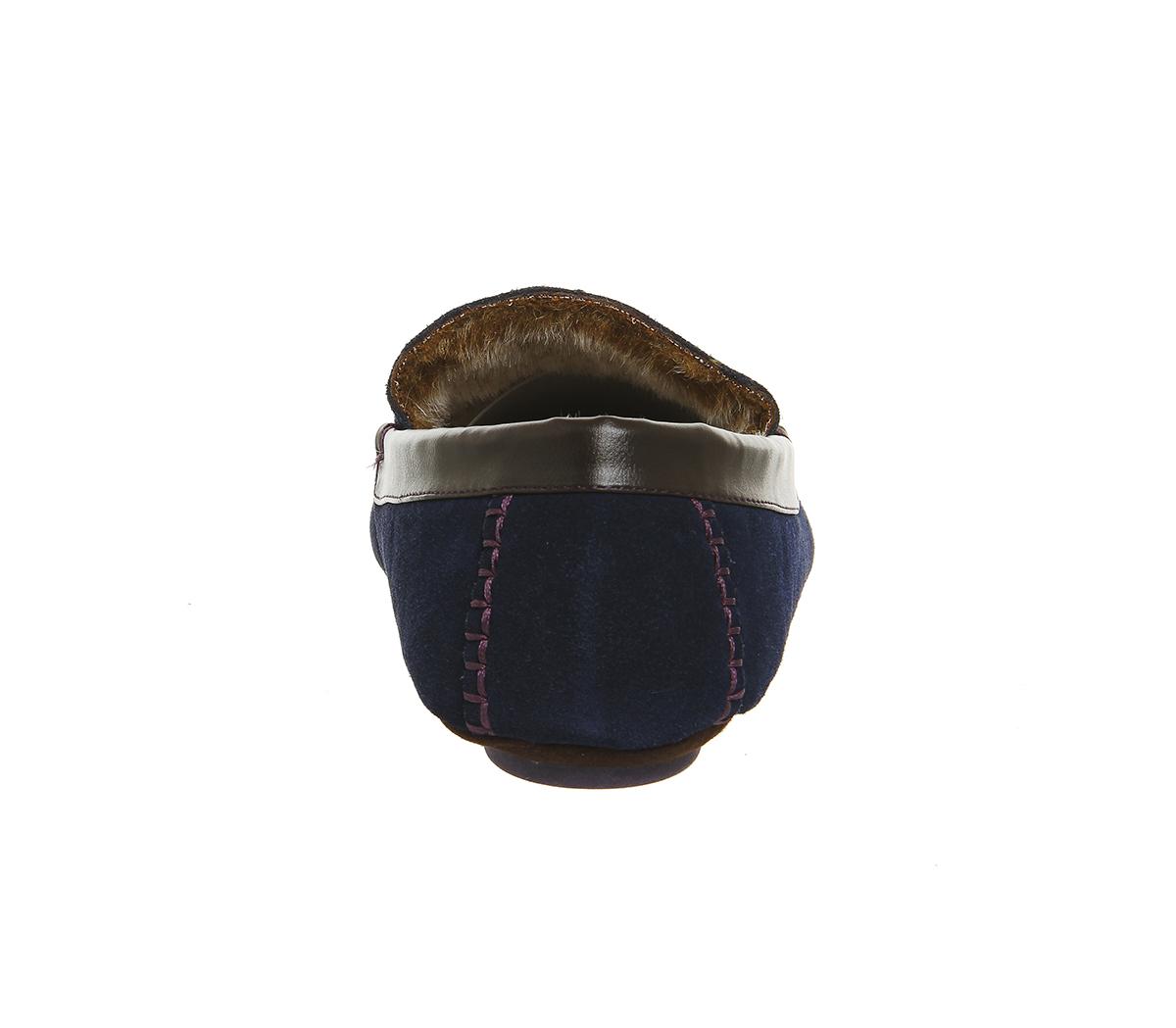 Ted BakerMoriss SlippersDark Blue Suede