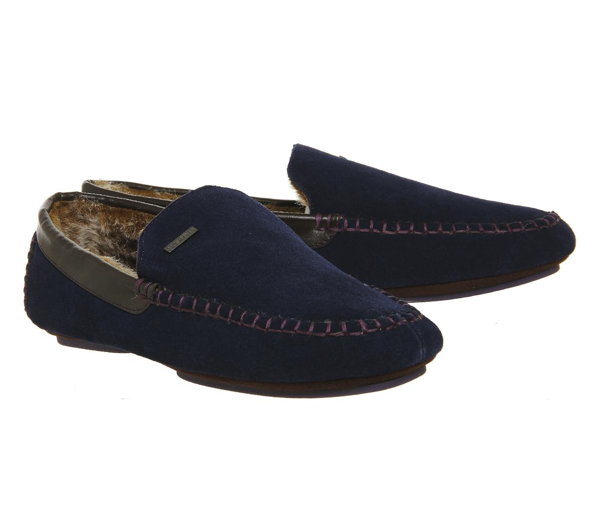 Ted BakerMoriss SlippersDark Blue Suede