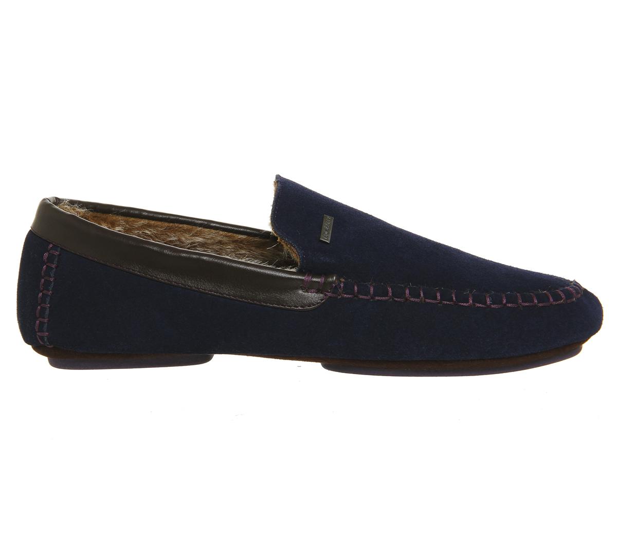 Ted BakerMoriss SlippersDark Blue Suede