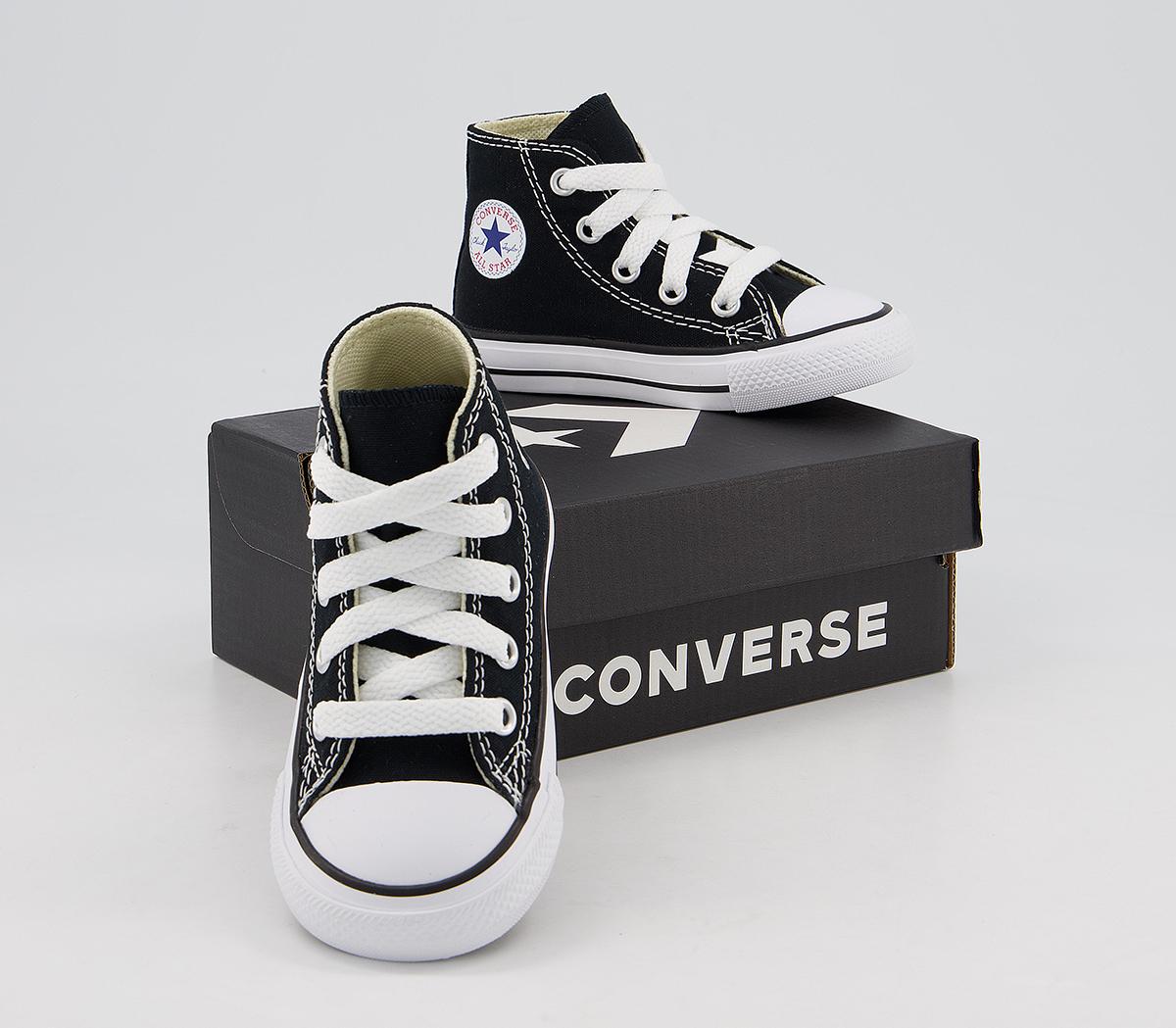 ConverseAll Star Hi Canvas Infant TrainersBlack White