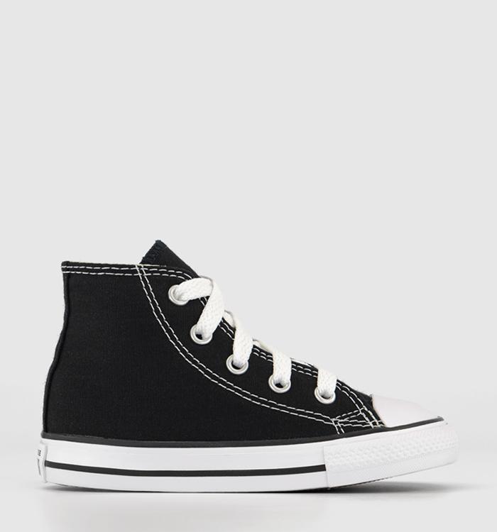 Converse All Star Hi Canvas Infant Trainers Black White