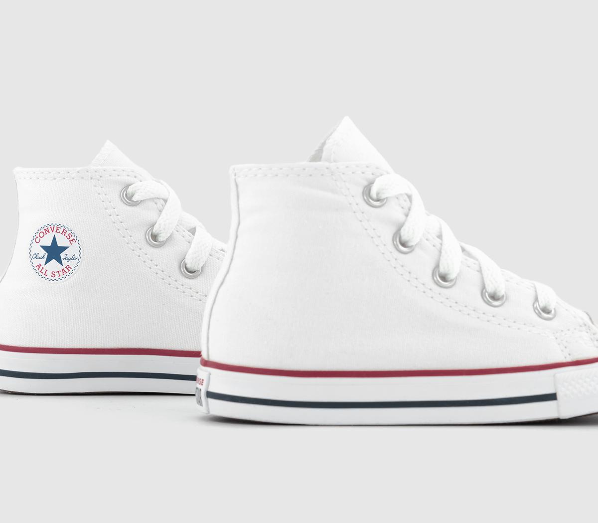 Converse All Star Hi Canvas Infant Trainers Optical White - Unisex