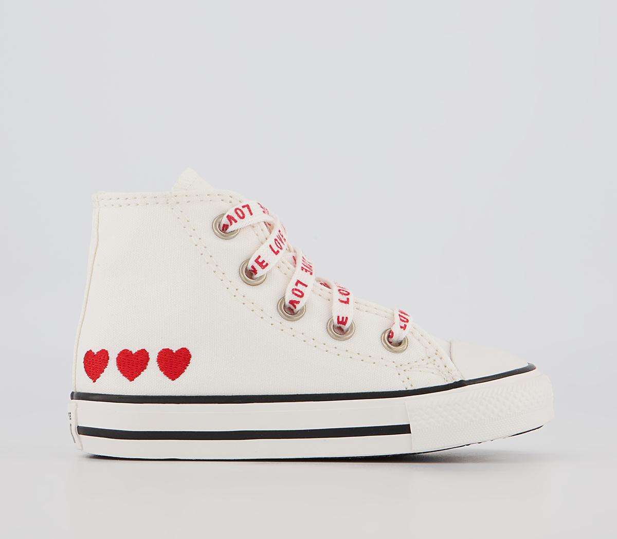 Converse love cheap heart trainers