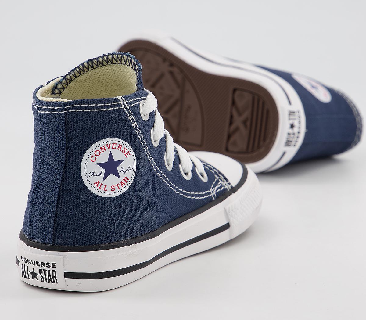 Converse All Star Hi Canvas Infant Trainers Navy Canvas - Unisex