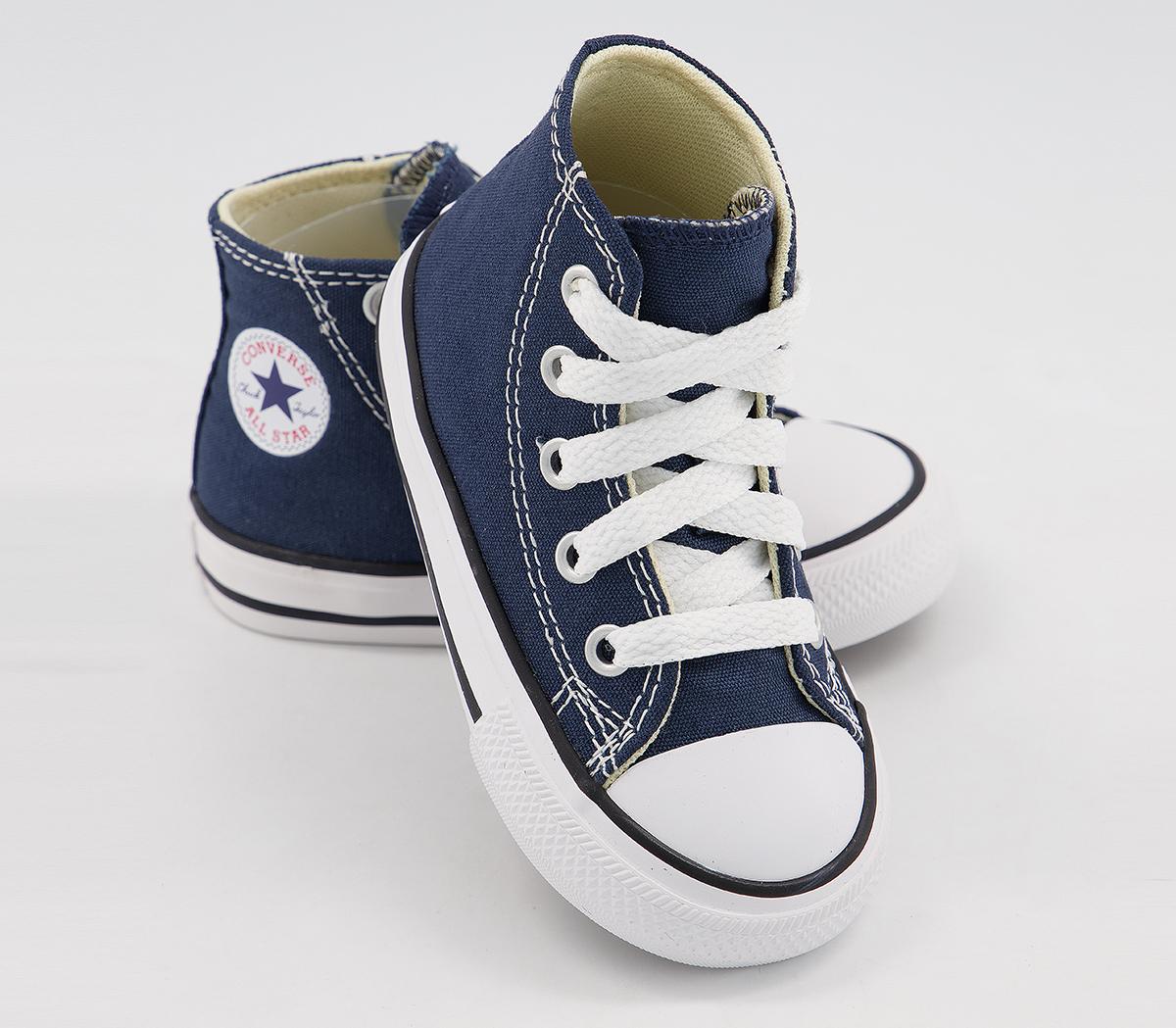 ConverseAll Star Hi Canvas Infant TrainersNavy Canvas