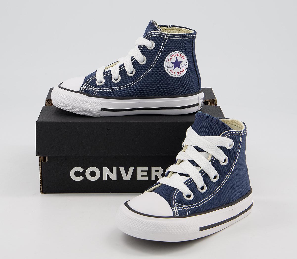 ConverseAll Star Hi Canvas Infant TrainersNavy Canvas