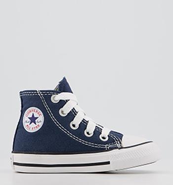 Converse All Star Hi Canvas Infant Trainers Navy Canvas