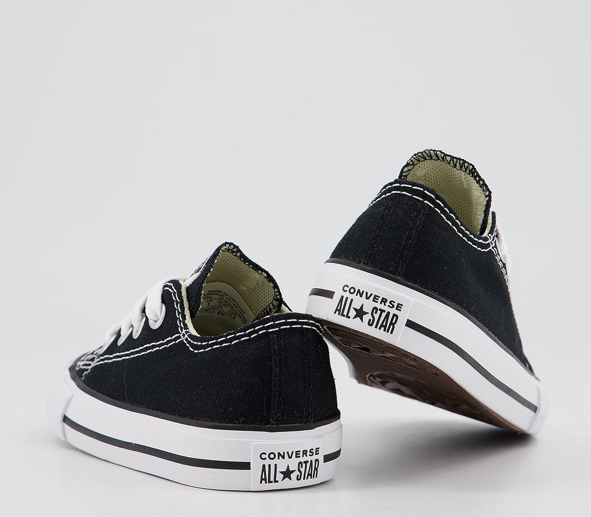Converse All Star Low Infant Trainers Converse All Star Low Infant Trainers Black White