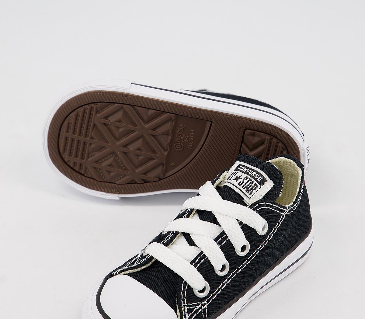Converse All Star Low Infant Trainers Converse All Star Low Infant Trainers Black White