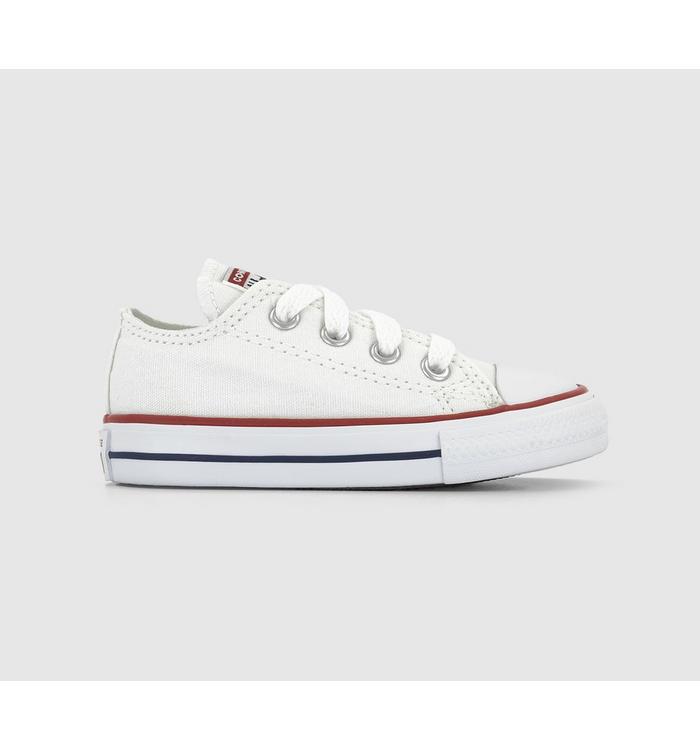 converse all star low infant trainers white
