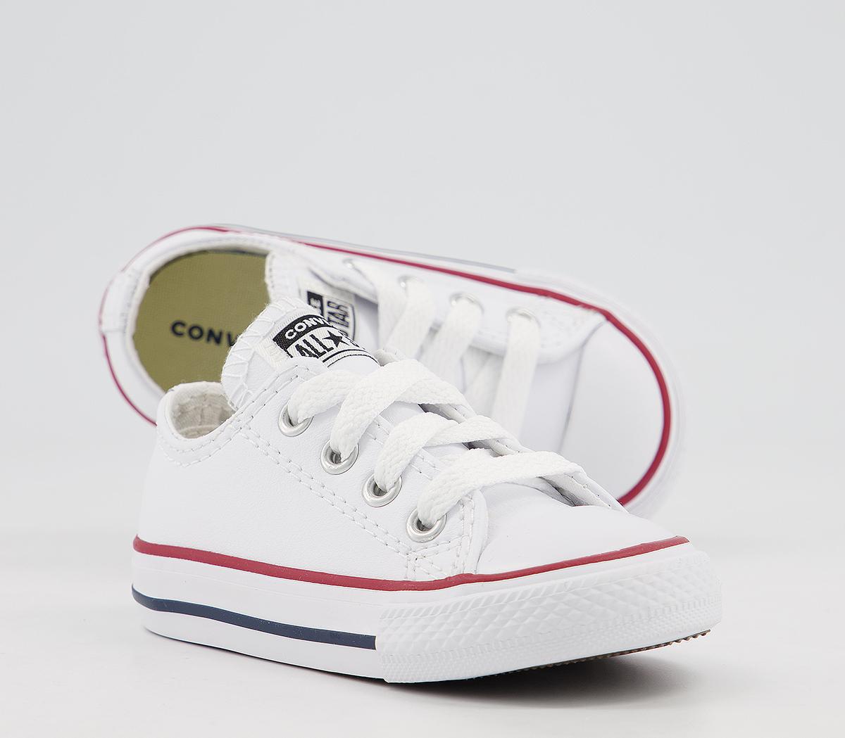 ConverseAll Star Low Infant TrainersOptical White Leather