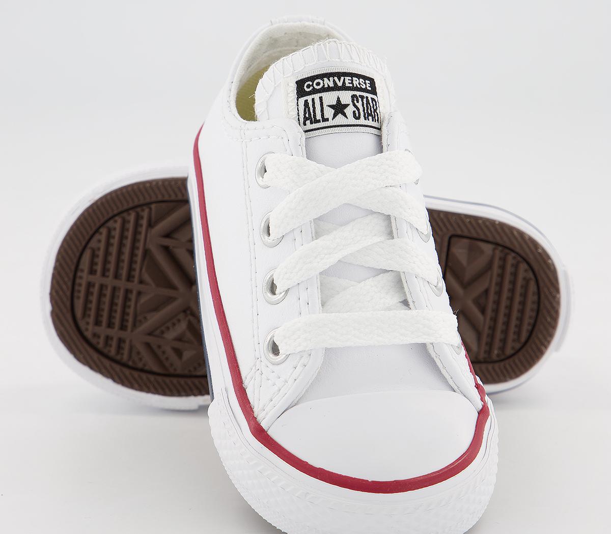 ConverseAll Star Low Infant TrainersOptical White Leather