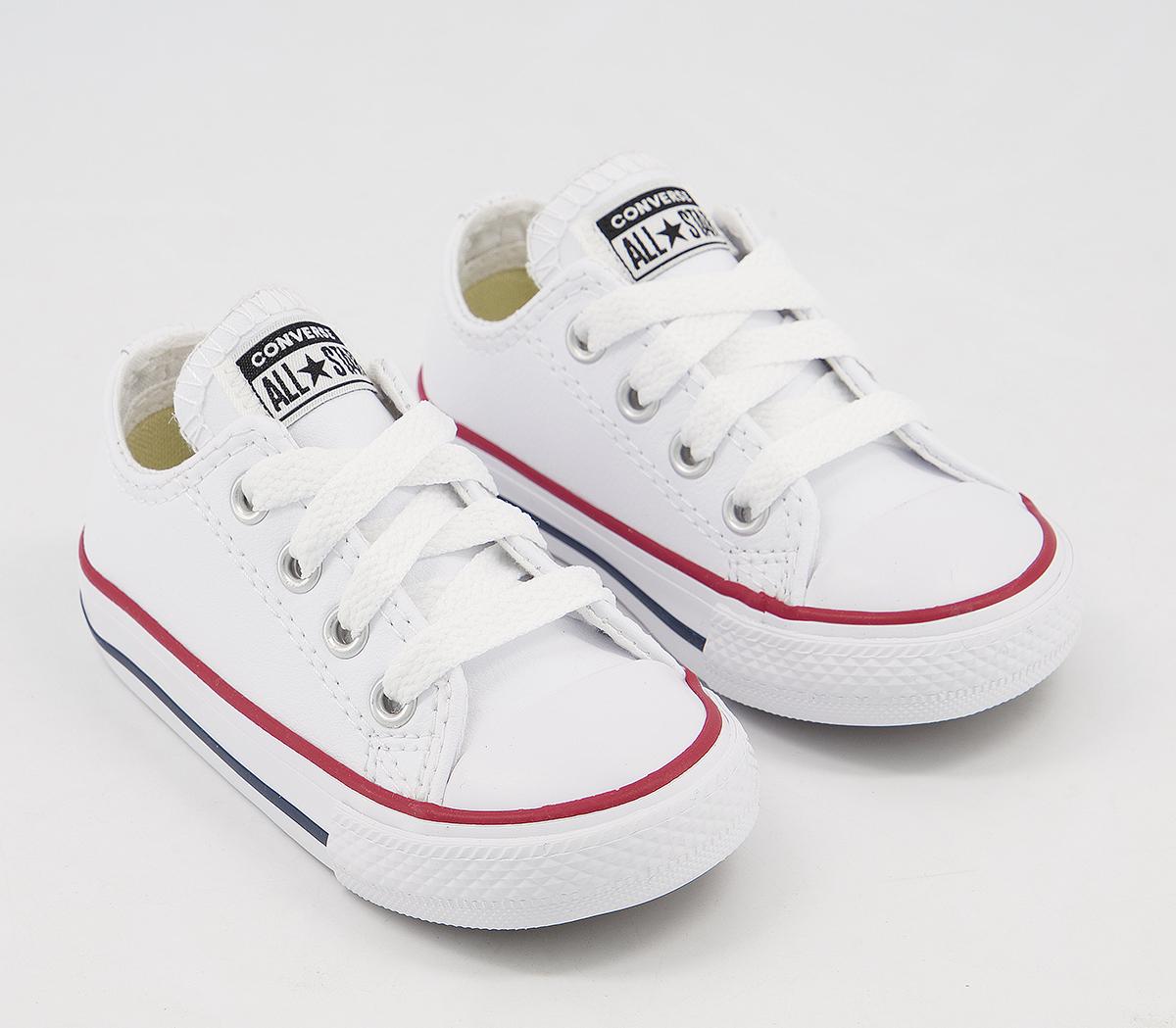 Converse All Star Low Infant Trainers Optical White Leather - Unisex