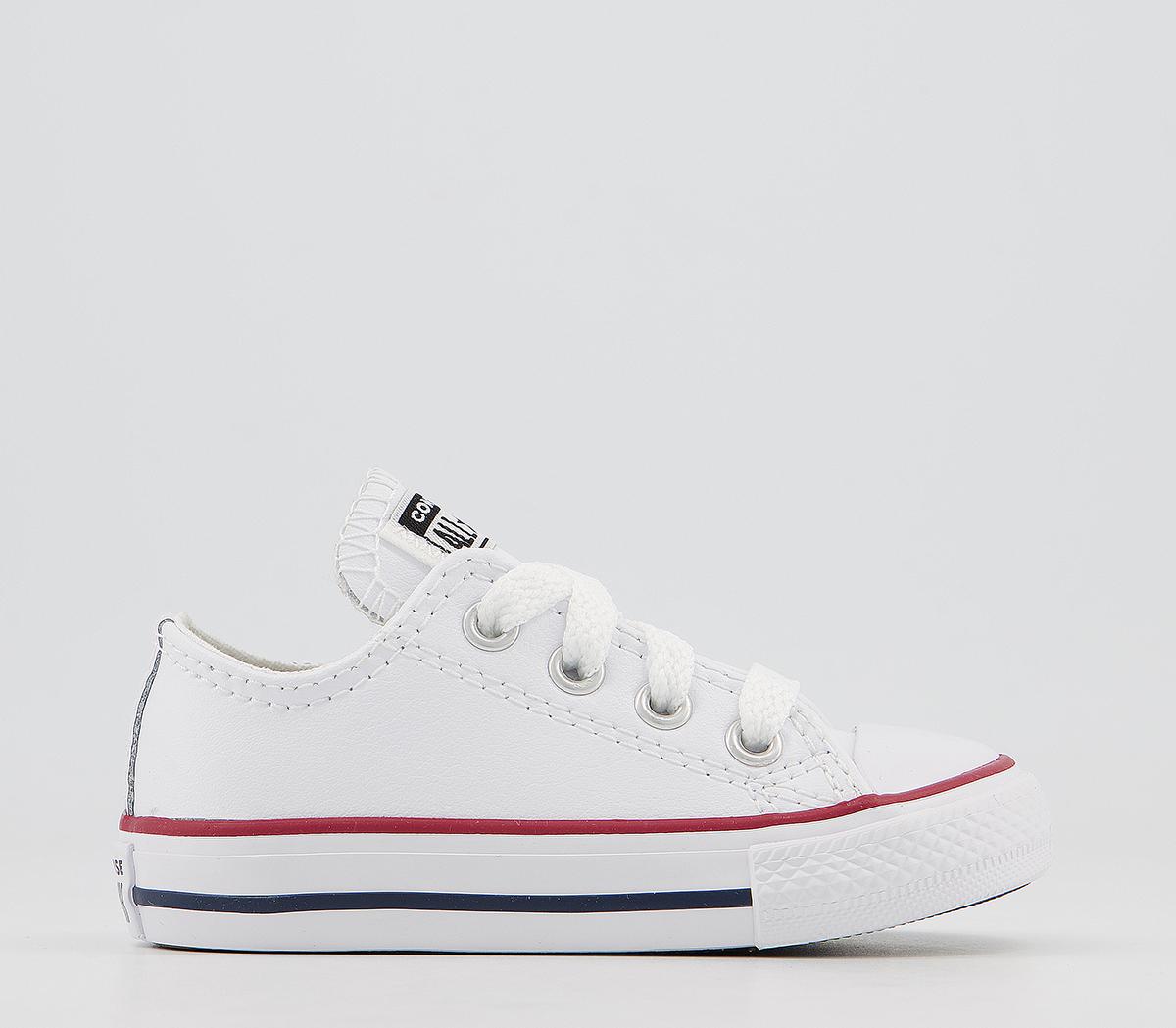 Childrens leather converse store trainers