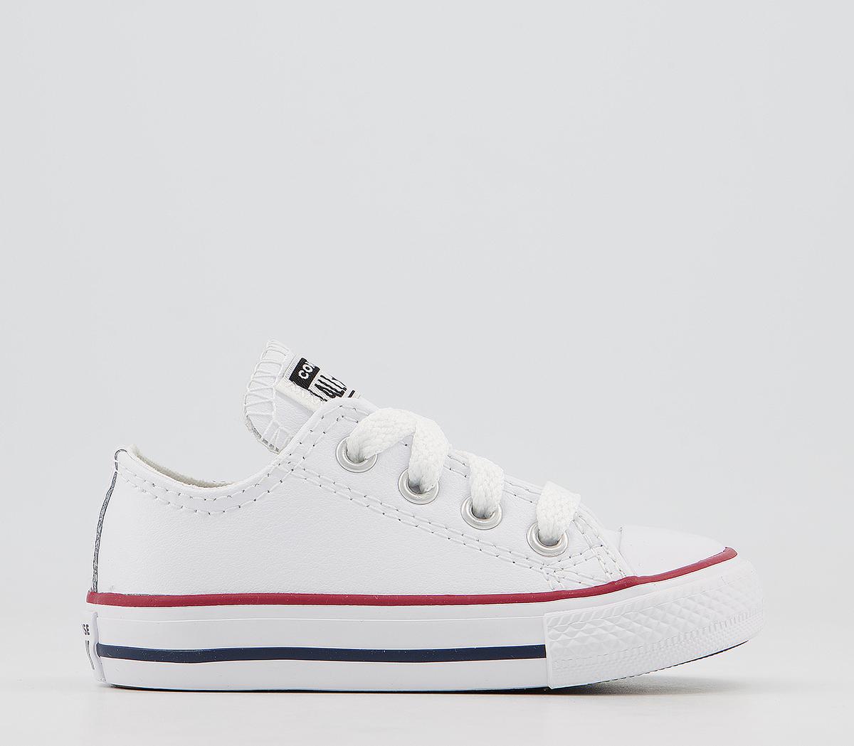 ConverseAll Star Low Infant TrainersOptical White Leather