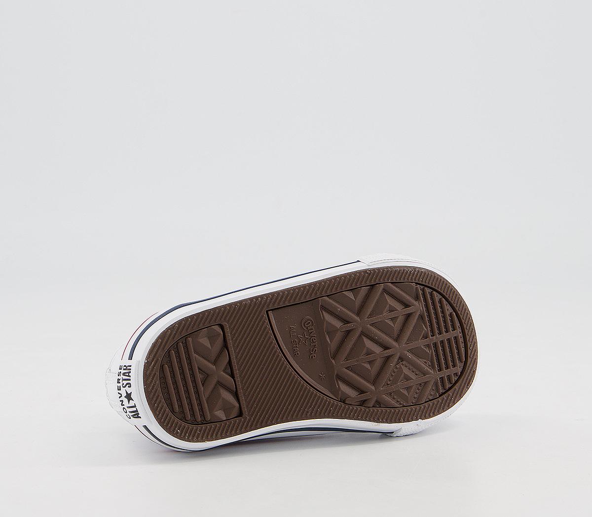 Converse All Star Low Infant Trainers Converse All Star Low Infant Trainers Optical White Leather