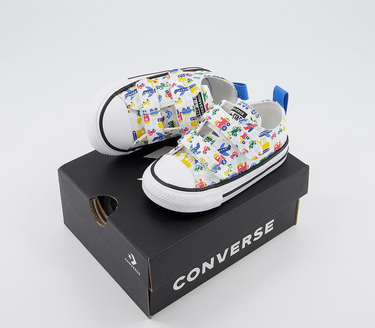 Converse All Star 2vlace Trainers Converse All Star 2vlace Trainers White Multi Vehicle Exclusive