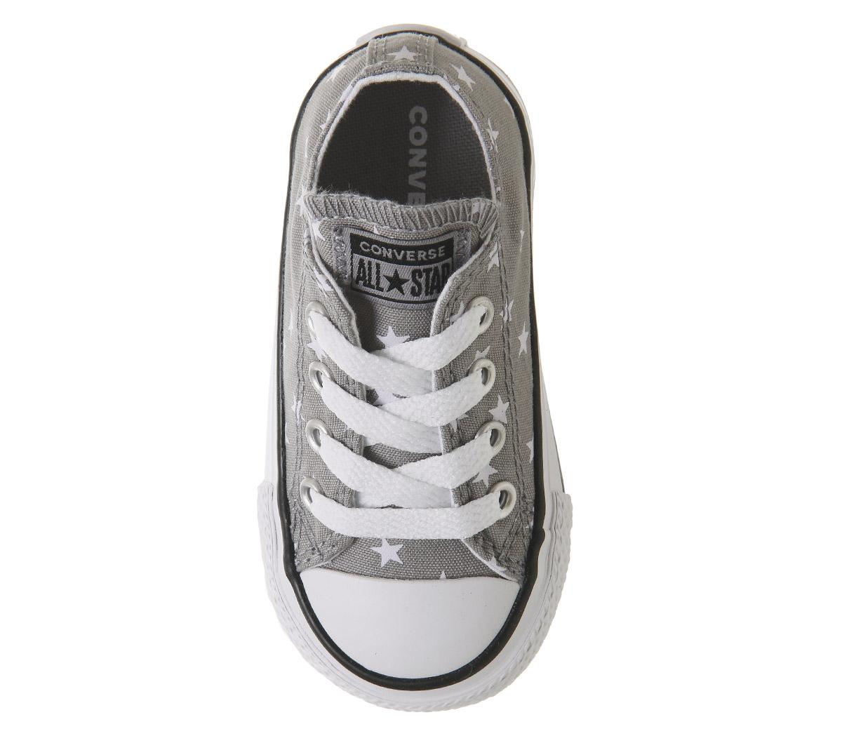 ConverseAllstar Low InfantGrey White Star Exclusive