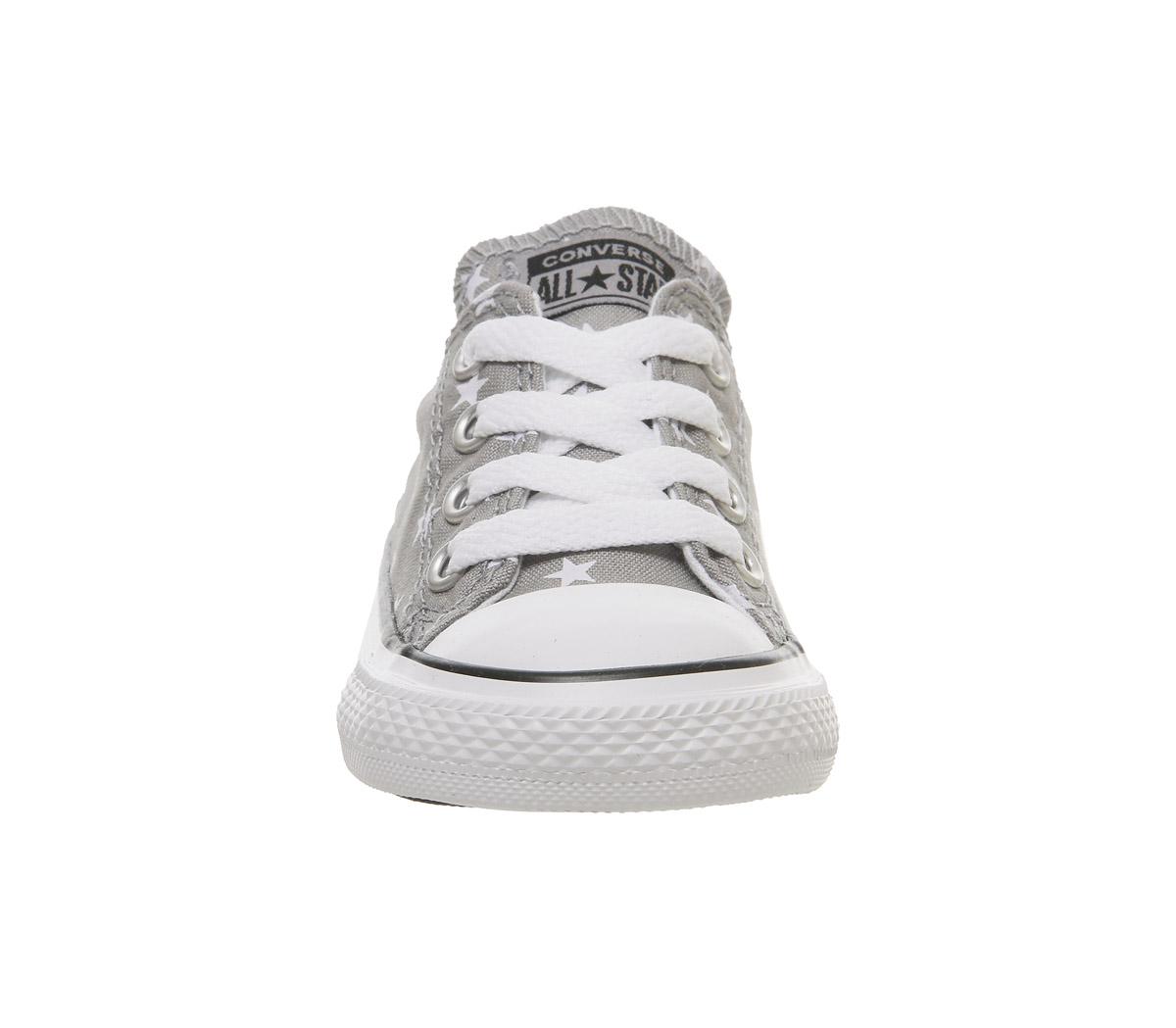 ConverseAllstar Low InfantGrey White Star Exclusive