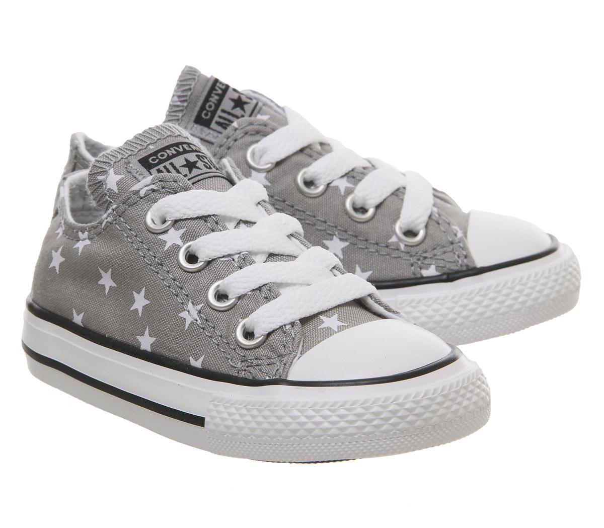 ConverseAllstar Low InfantGrey White Star Exclusive