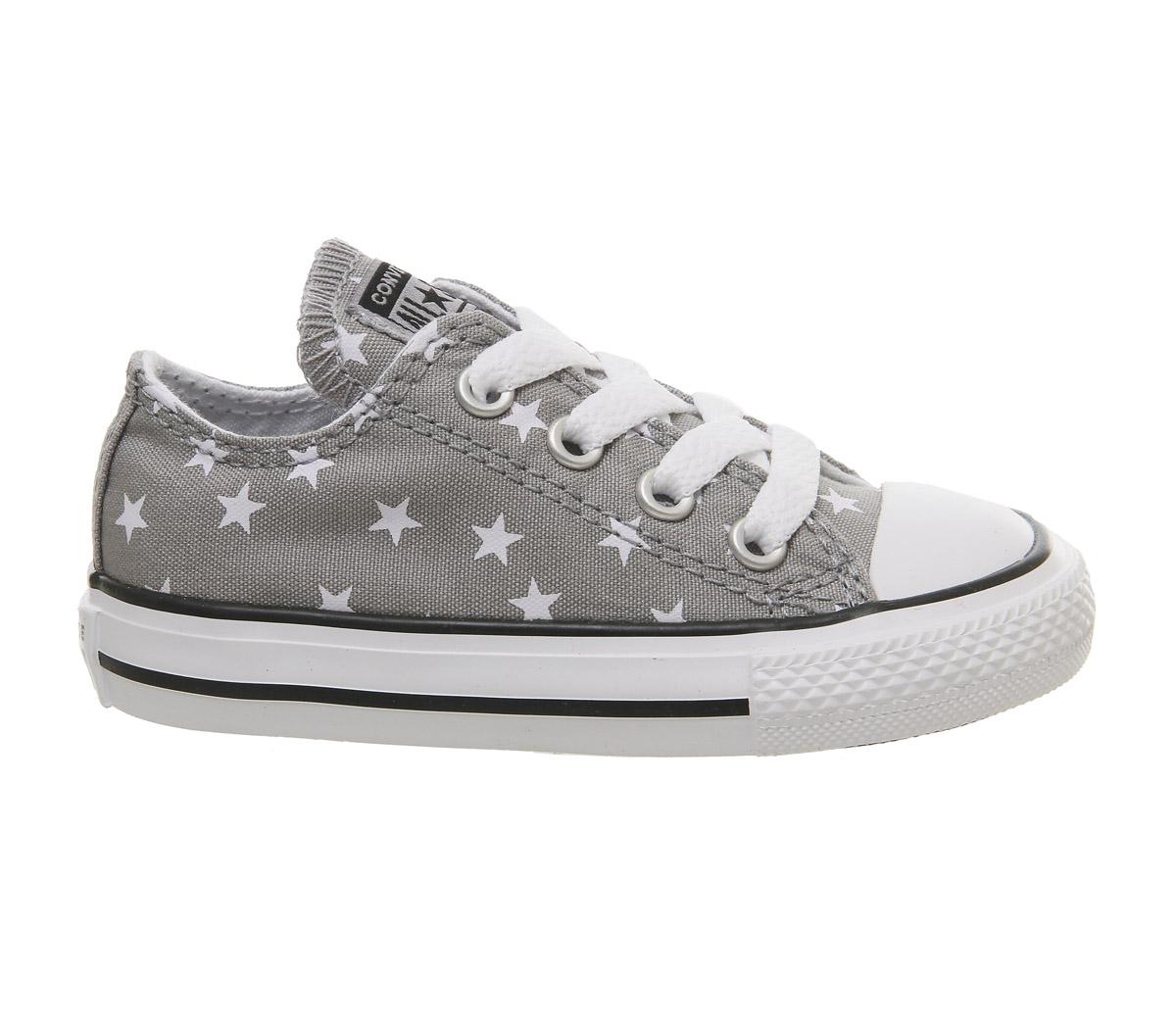 ConverseAllstar Low InfantGrey White Star Exclusive