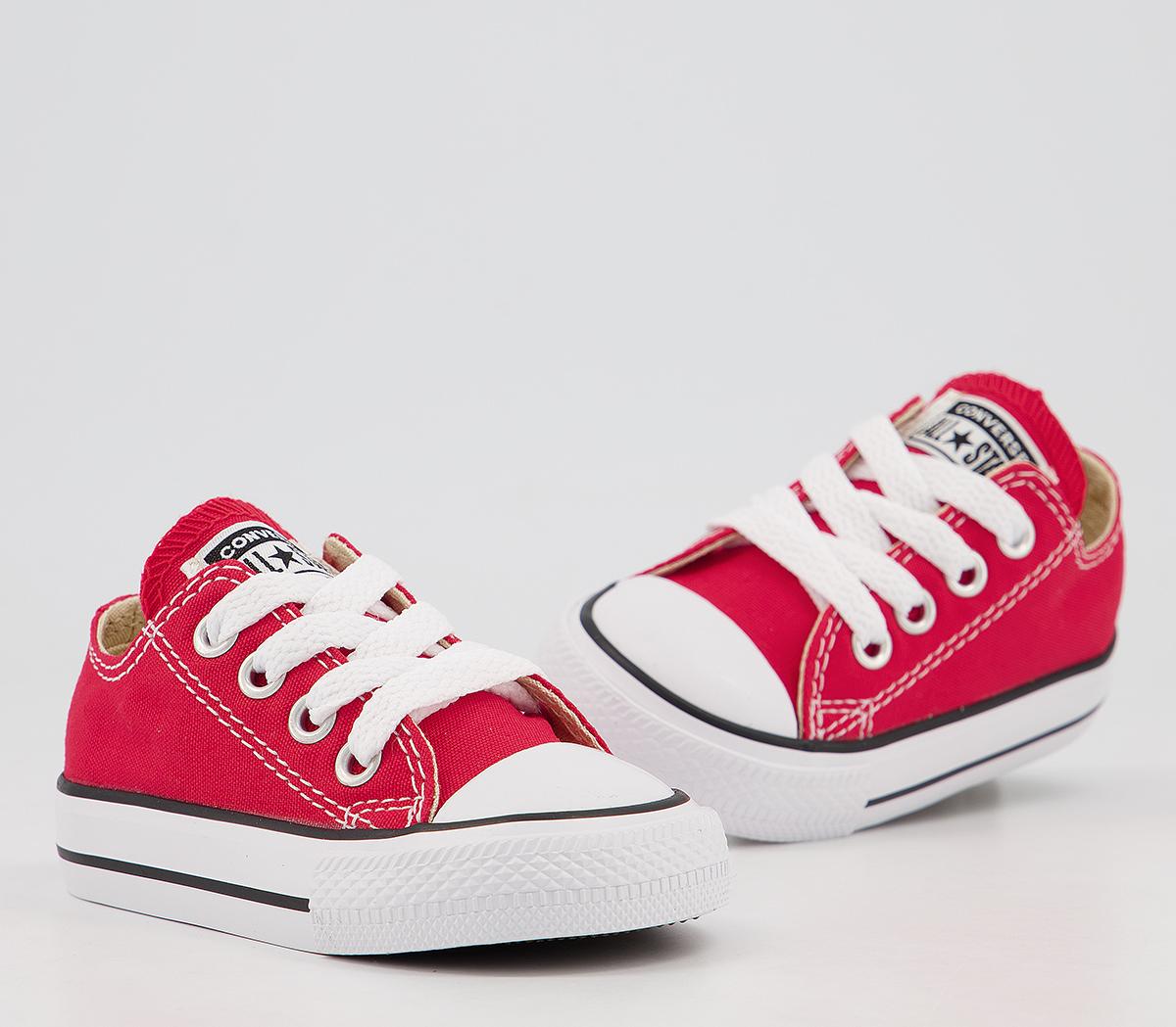 Converse All Star Low Infant Trainers Red - Unisex