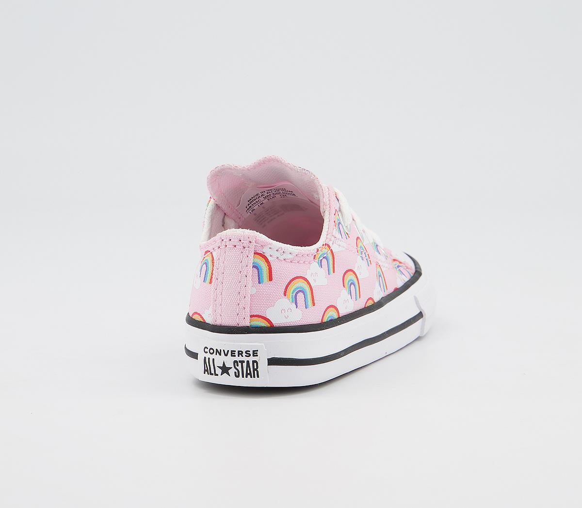 ConverseAll Star Low Infant TrainersCherry Blossom Multi White Rainbow