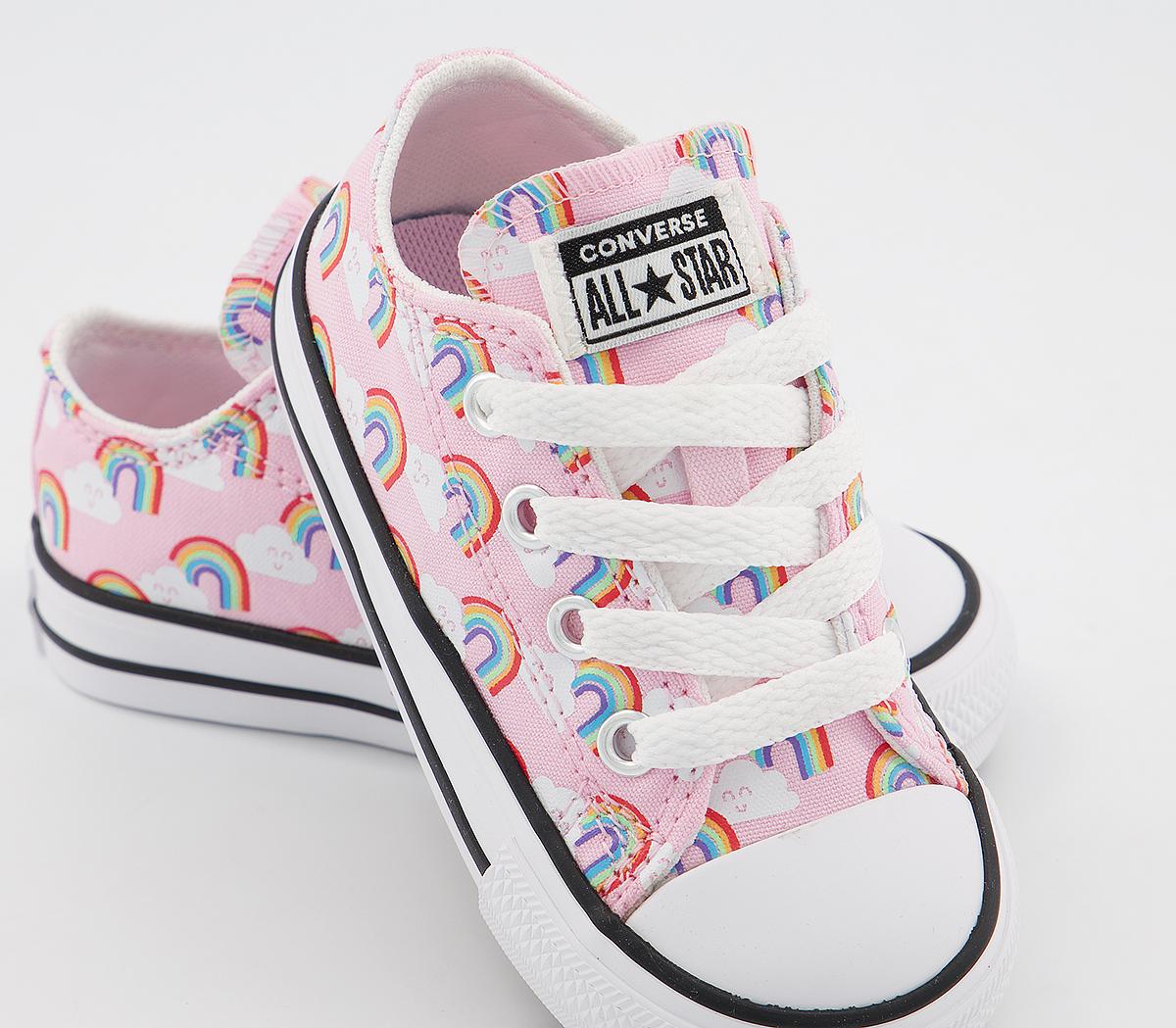 ConverseAll Star Low Infant TrainersCherry Blossom Multi White Rainbow