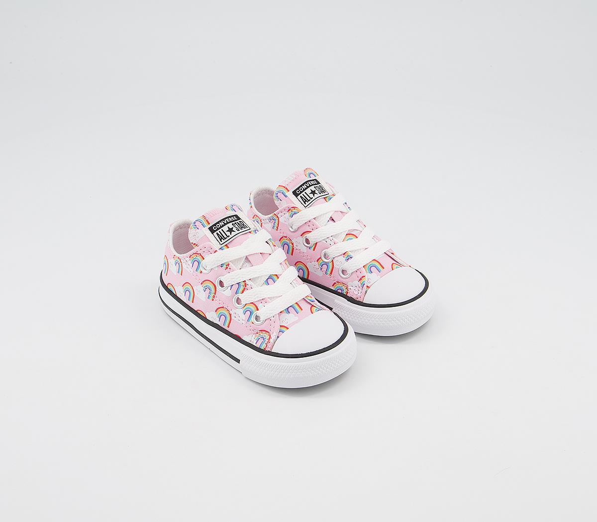 ConverseAll Star Low Infant TrainersCherry Blossom Multi White Rainbow