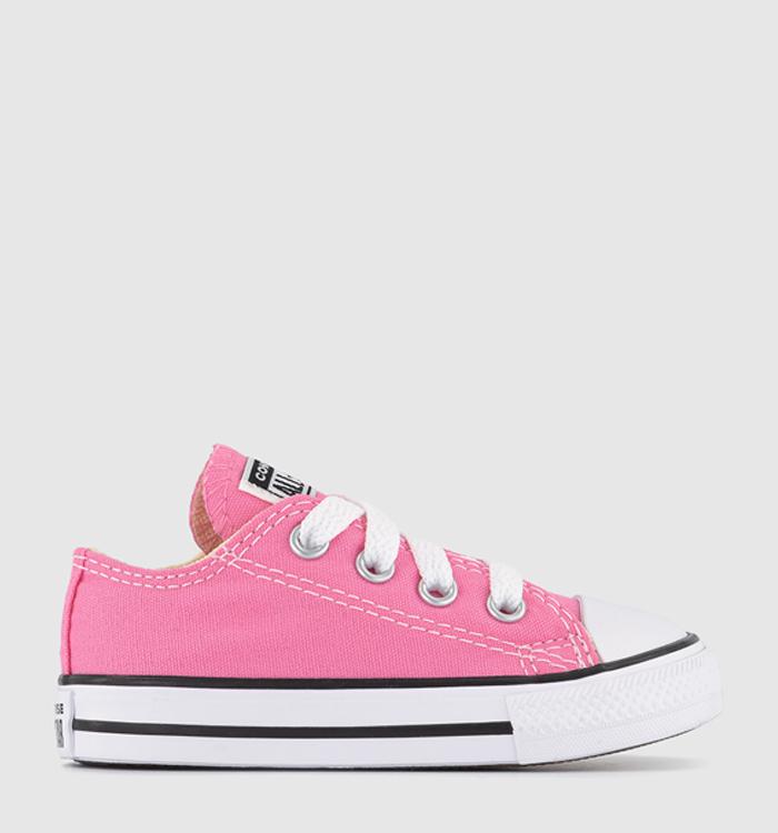 Converse Allstar Low Infant Trainers Pink Canvas