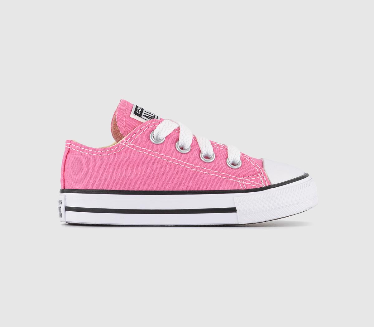 Kids Allstar Low Infant Trainers Pink Canvas