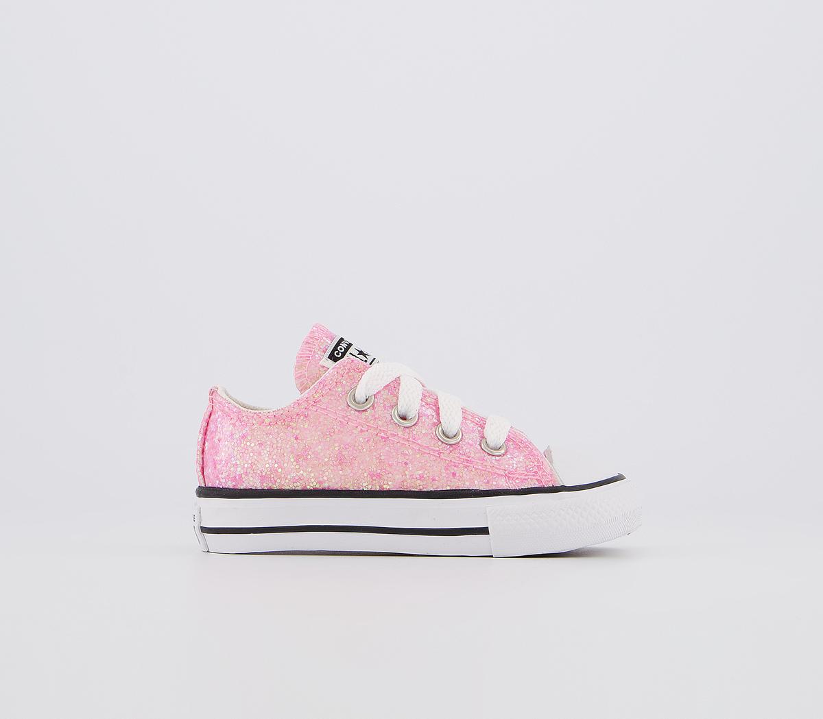 ConverseAllstar Low Infant TrainersPink Glitter Exclusive