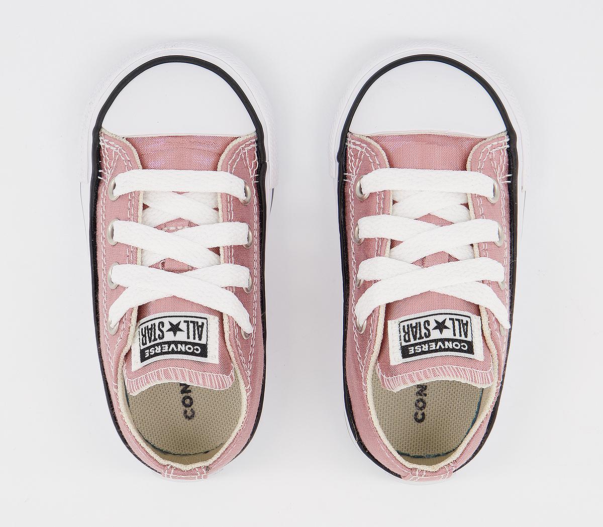Converse Allstar Low Infant Trainers Metallic Rose Quartz