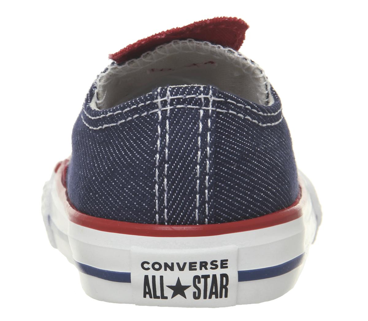ConverseAllstar Low InfantDenim Emamel Red Heart