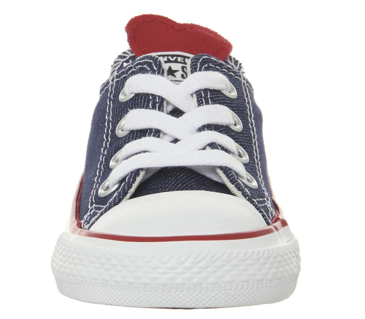 ConverseAllstar Low InfantDenim Emamel Red Heart