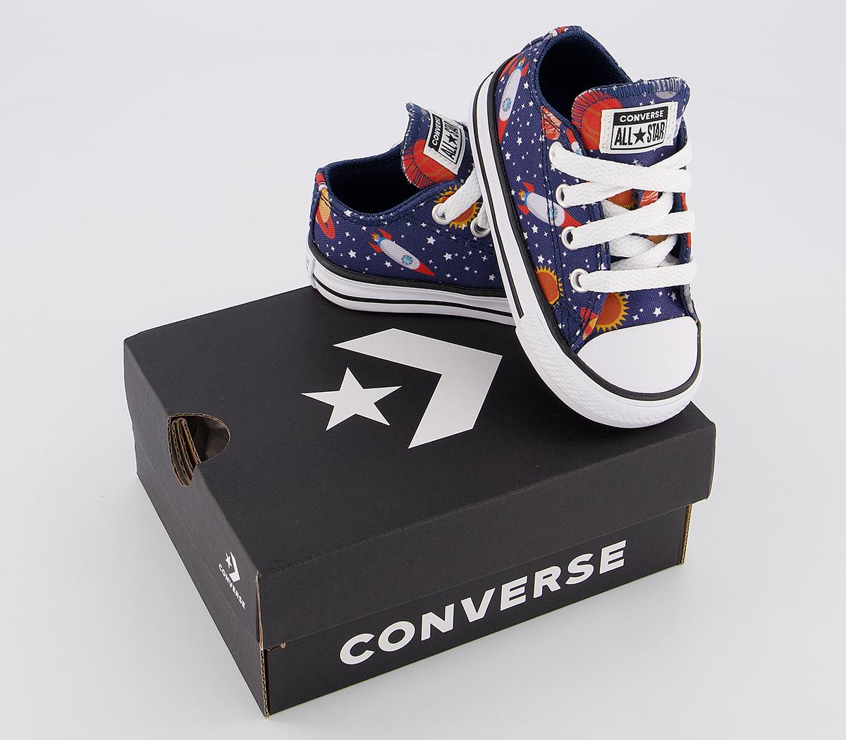 allstar low infant trainers cherry blossom multi white rainbow