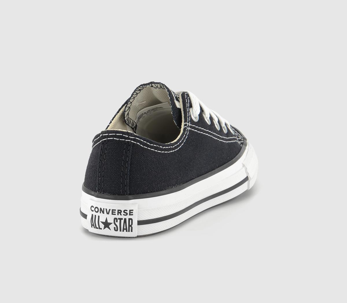 ConverseAll Star Low Kids TrainersBlack White