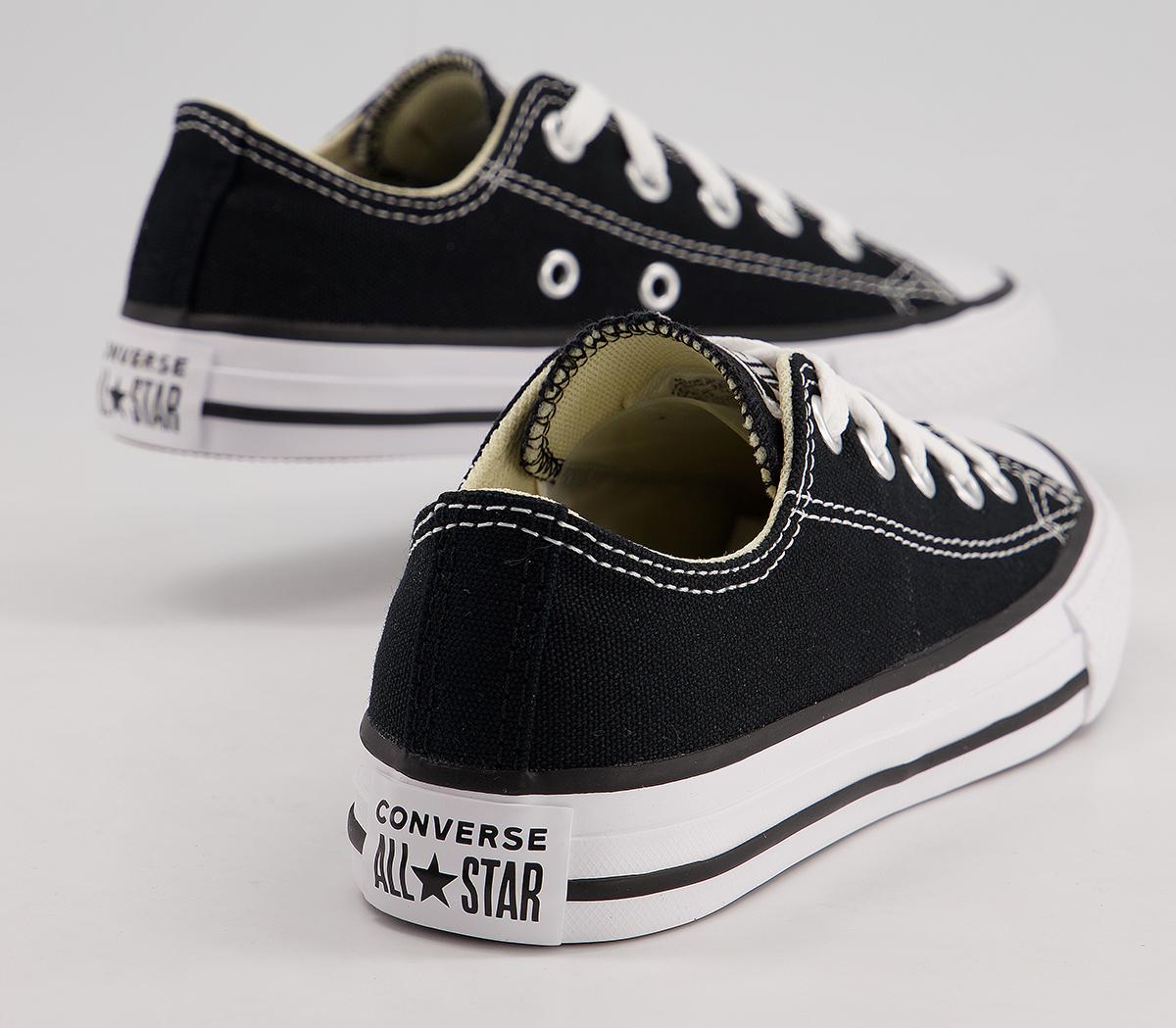 ConverseAll Star Low Kids TrainersBlack White