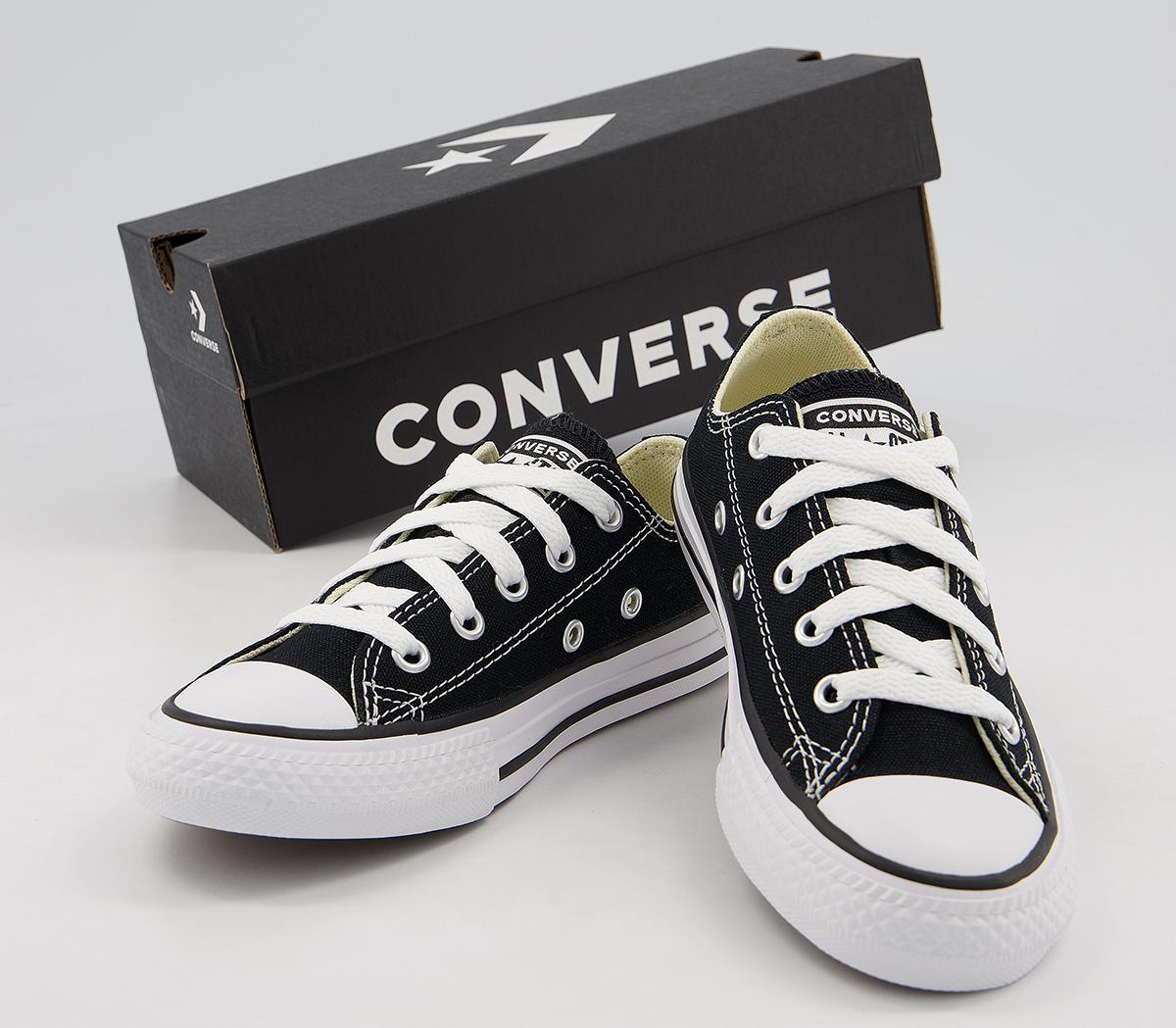 ConverseAll Star Low Kids TrainersBlack White