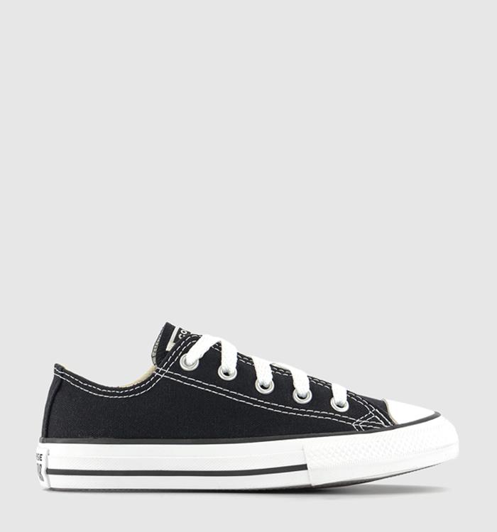Converse All Star Low Kids Trainers Black White