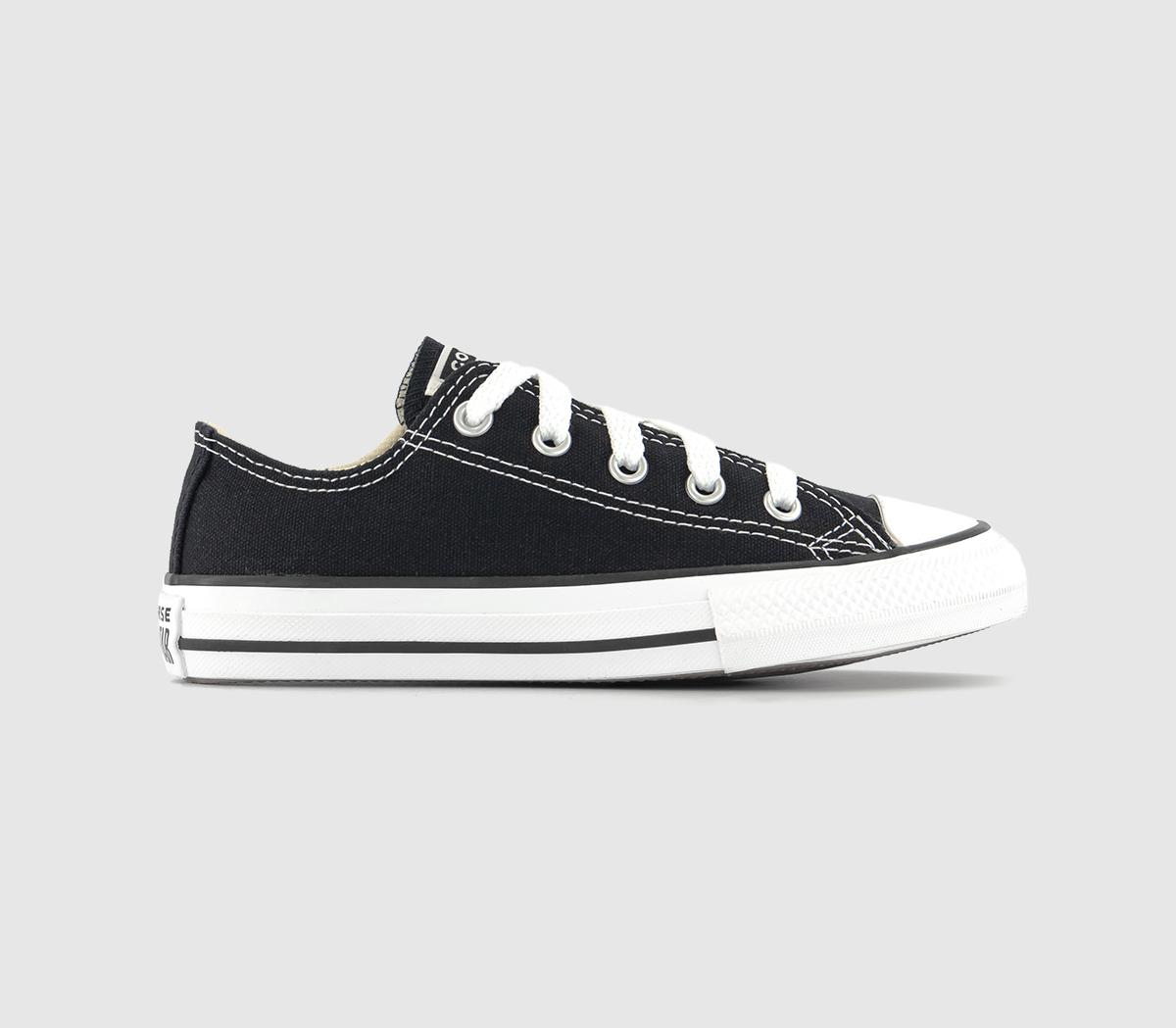 Converse All Star Low Kids Trainers Black White - Unisex