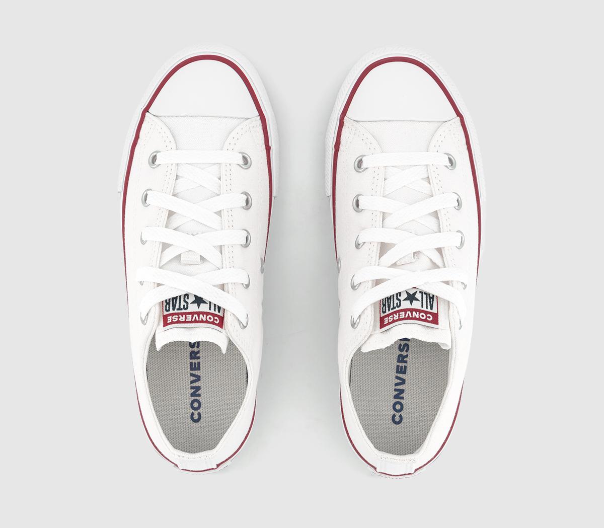 Converse All Star Low Youth Trainers Converse All Star Low Youth Trainers Optical White