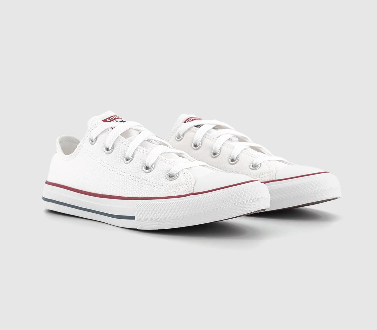 Converse All Star Low Youth Trainers Converse All Star Low Youth Trainers Optical White