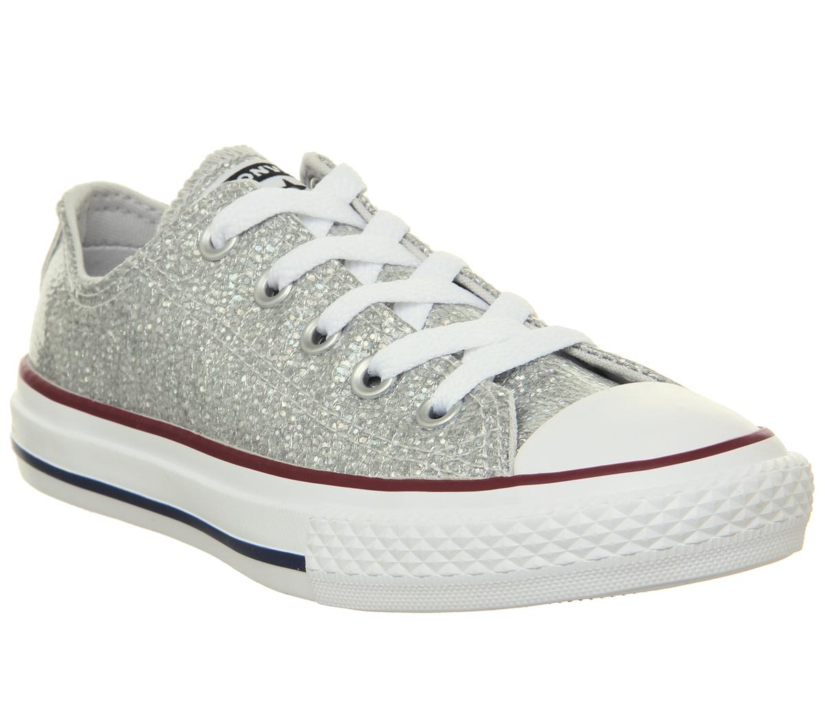 ConverseAll Star Low Youth TrainersMouse Glitter White
