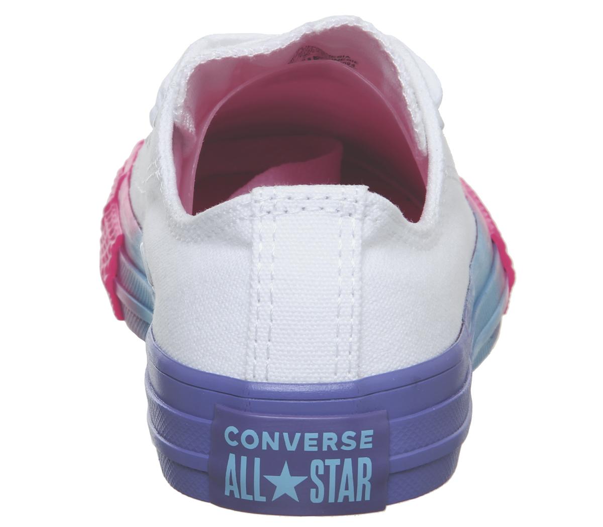 ConverseAll Star Low YouthWhite Racer Pink Black