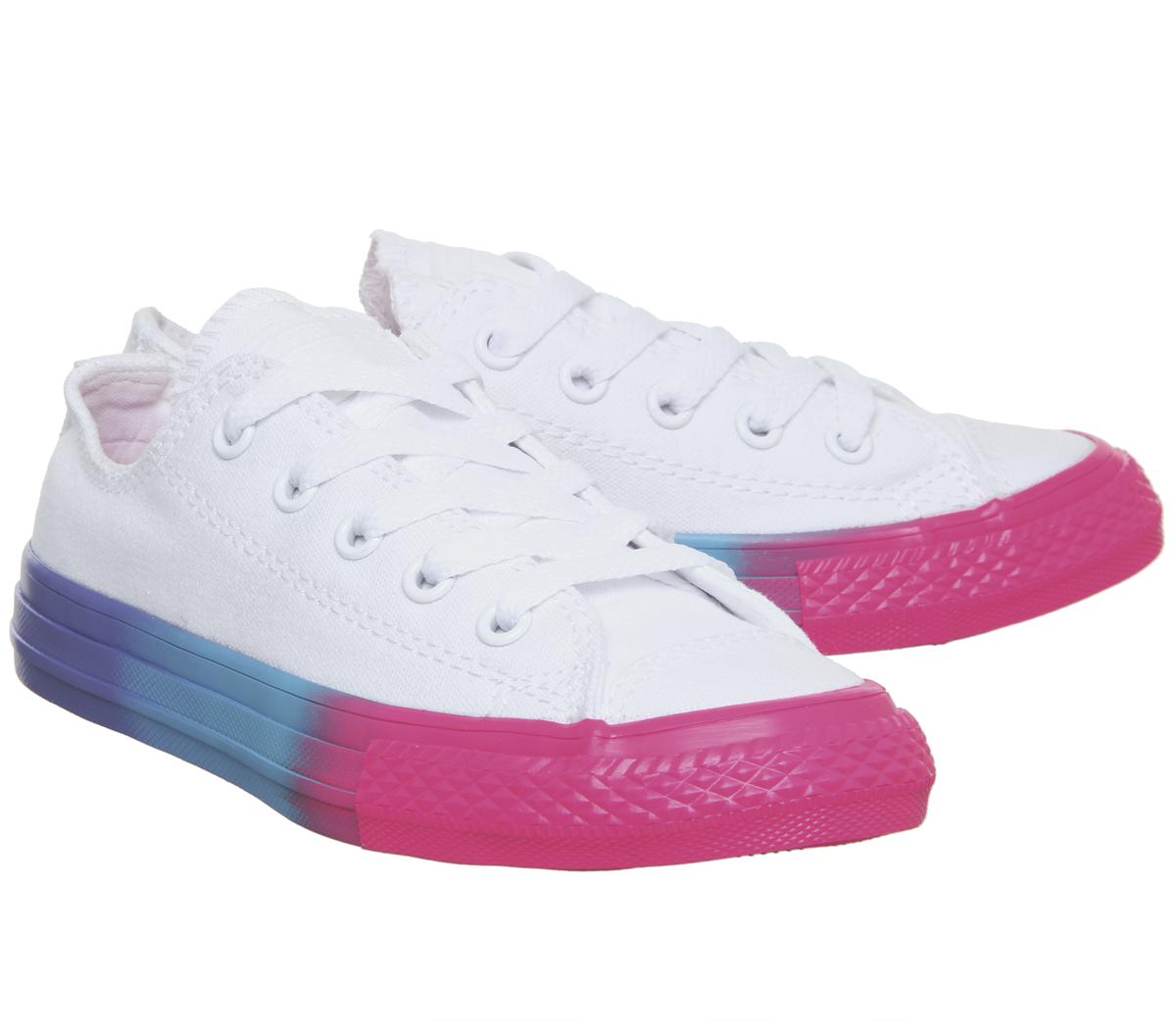 ConverseAll Star Low YouthWhite Racer Pink Black