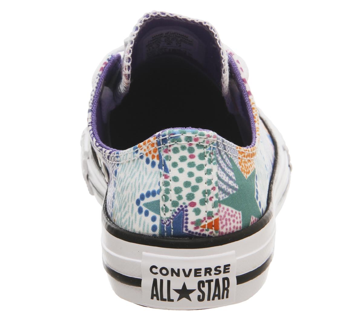 ConverseAll Star Low YouthWhite Wild Lilac Black
