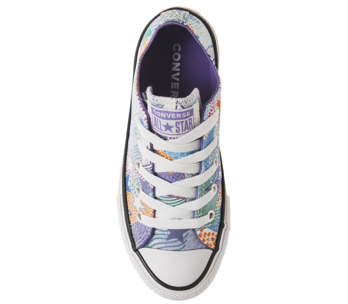 ConverseAll Star Low YouthWhite Wild Lilac Black