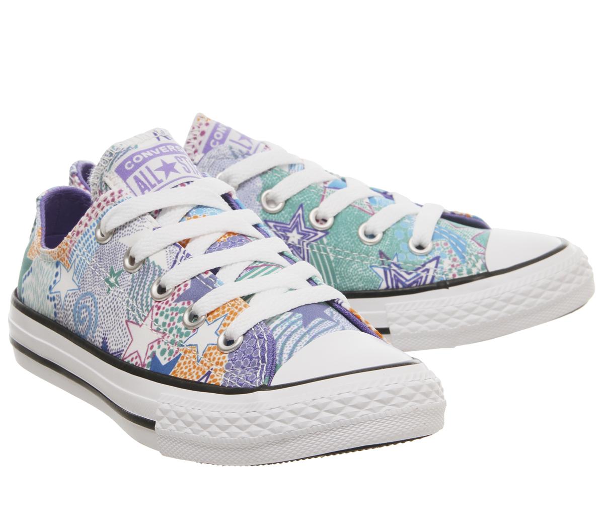 ConverseAll Star Low YouthWhite Wild Lilac Black